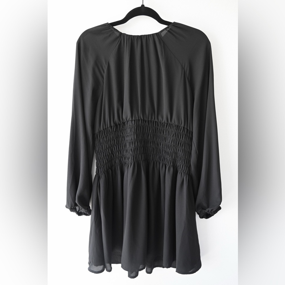 Madewell Bubble Sleeve Smocked Mini Dress - Picture 6 of 12